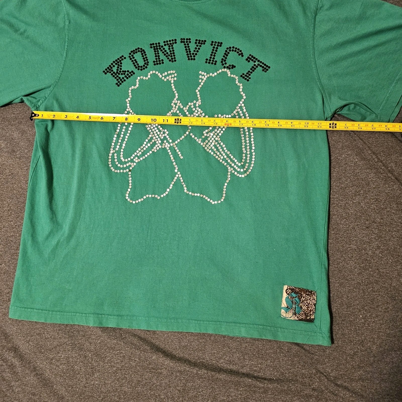 Vintage Y2K Akon Konvict Apparel Graphic T Shirt Size L Cotton Beaded Accents gallery