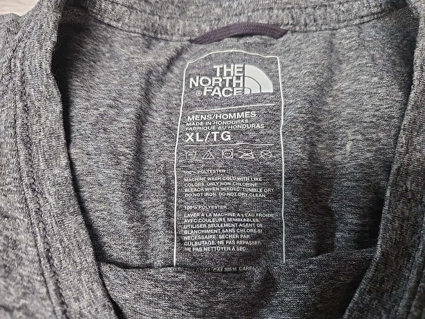 The North Face Shirt Mens XL Gray Gray Performance Base Layer Hike Camp Gorp gallery