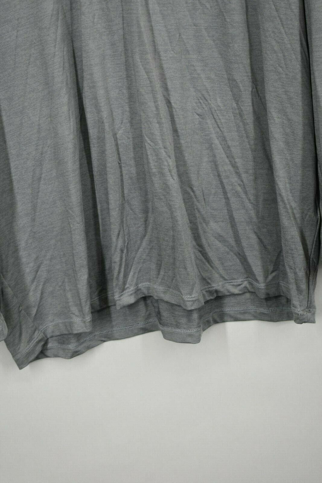 Ahead USA Mens Gray Stand-Up Collar 1/4 Zip Long Sleeve Stretch T Shirt XL gallery