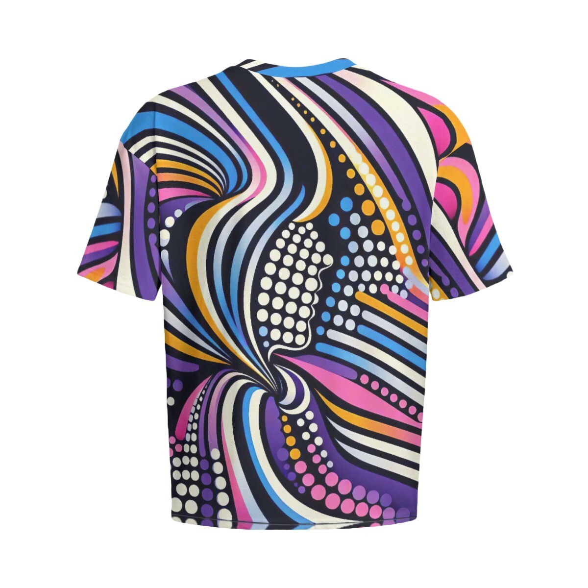 Psychedelic Op Art Oversized 100% Cotton Tee Shirt T-Shirt Unisex Pop Trippy gallery