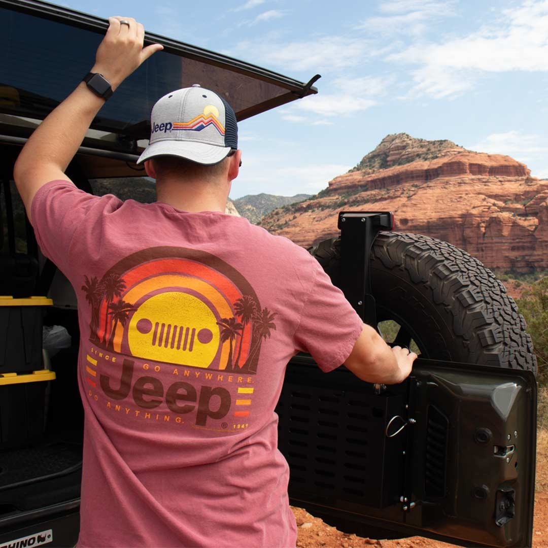 Jeep Sunset Palms T-Shirt Size 2XL Comfort Colors Jedco Licensed gallery