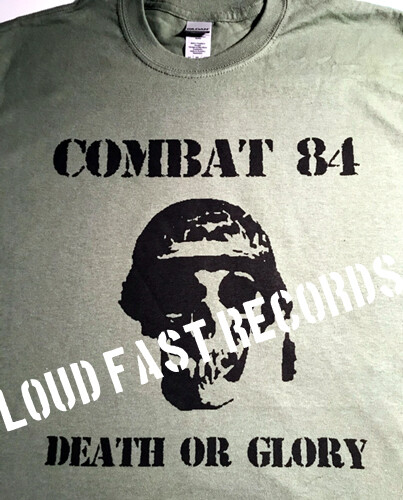 COMBAT 84 DEATH OR GLORY T SHIRT oi! music size S M L XL 2X 3X 4X 5X gallery