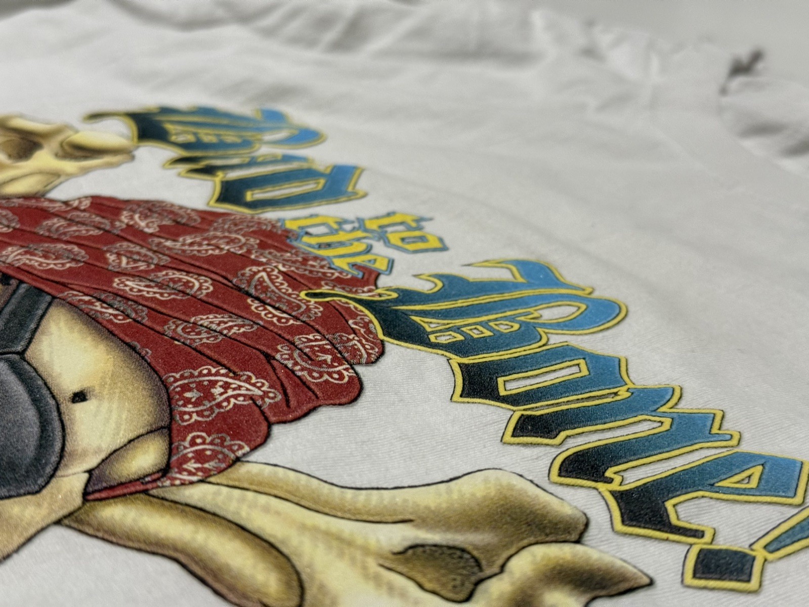 Bad to the Bone Skull St. Lucia White T-Shirt XL gallery