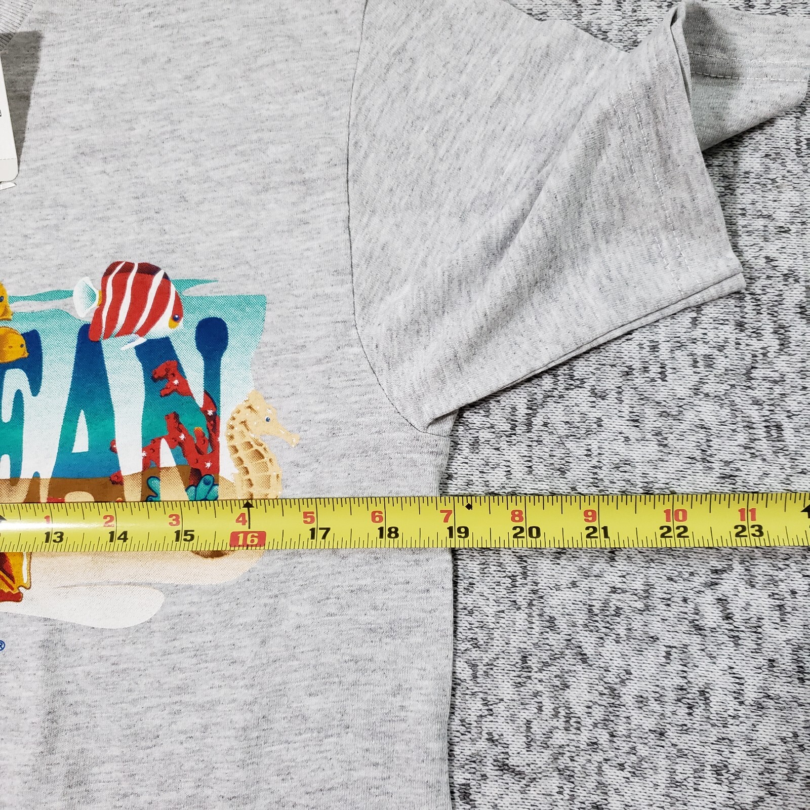 NWT Royal Caribbean International T-Shirt Size Small Gray Aquatic Fish Seahorse gallery