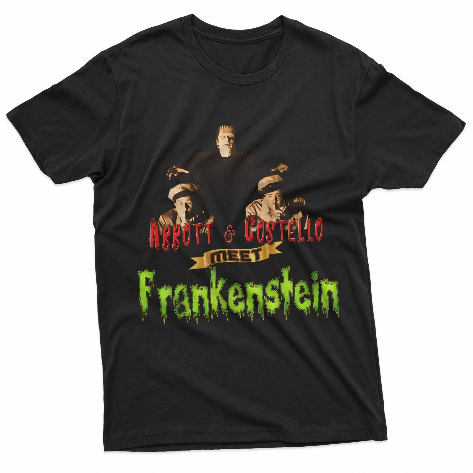 Abbott And Costello Meet Frankenstein Classic Horror Comedy T-Shirt gallery