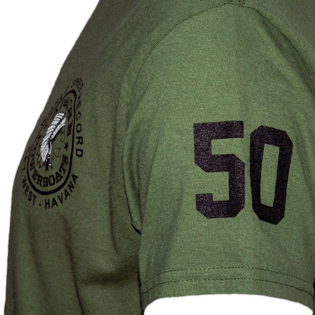 World Speed Record T-Shirt | Military Green gallery