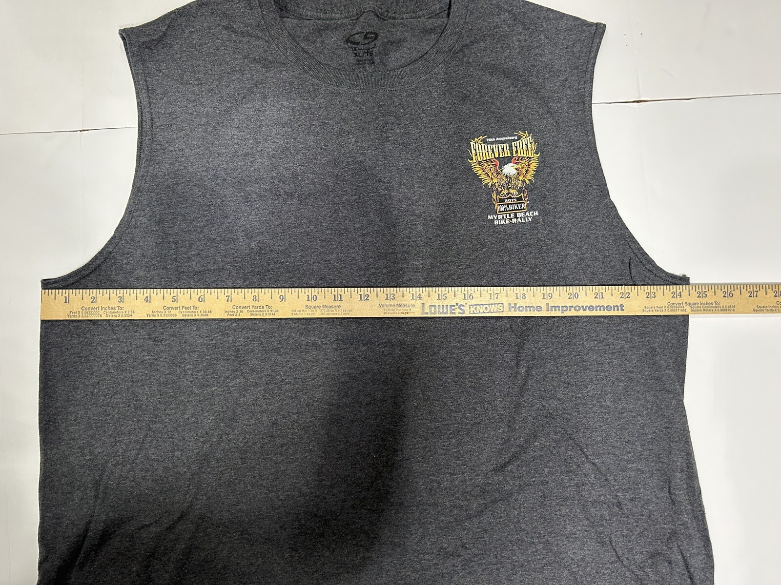 Myrtle Beach Bike Rally 2015 75th Anniversary Tank Top Men’s XL Biker Harley gallery