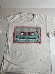 Kid Dangerous Los Angeles Old School Cassette Tape T Shirt Size Medium White