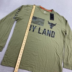 Under Armour T Shirt Men Extra Large Green Project Rock Vet Day By Land Military