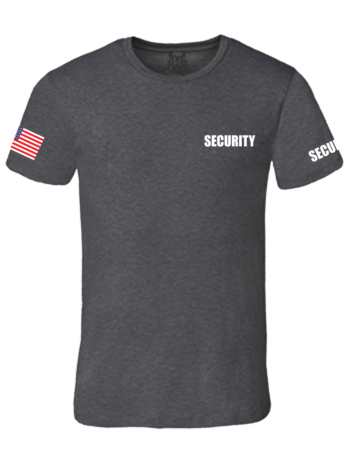 NW MEN'S PRINTED SECURITY STAFF USA FLAG POLICE FUNNY CUSTOM HALLOWEEN T-SHIRT gallery