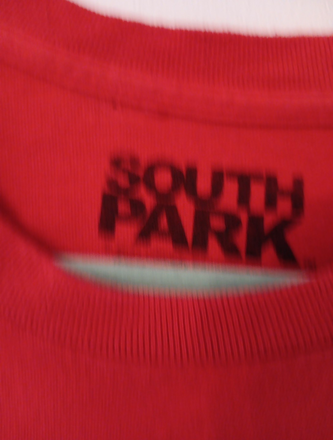 South Park T-Shirt Red Mens L Small Pinhole as shown in picture Pre-owned gallery