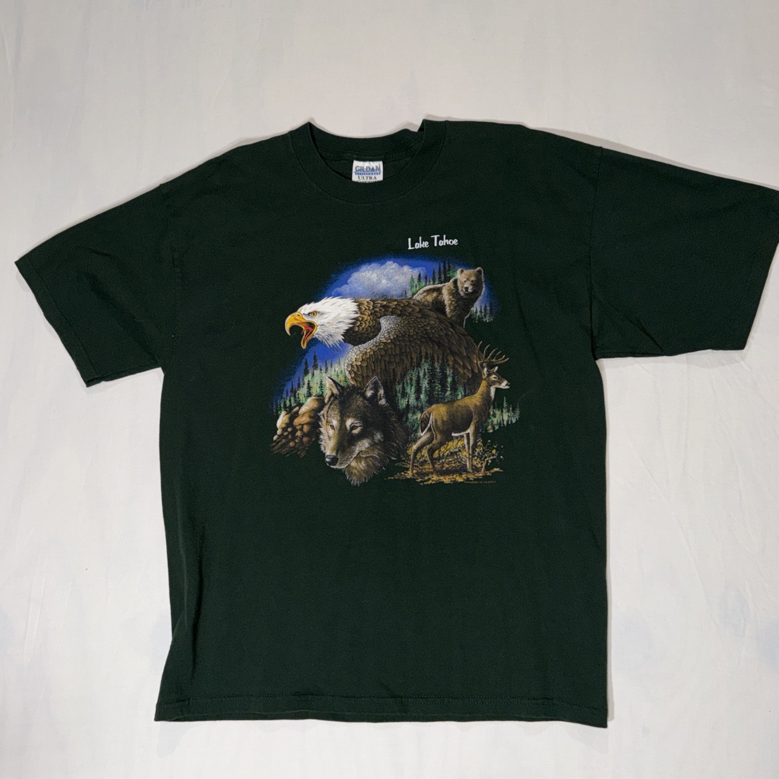 Vintage 2000 Lake Tahoe Outdoor Discovery Mountains Souvenir T-Shirt USA - XL gallery