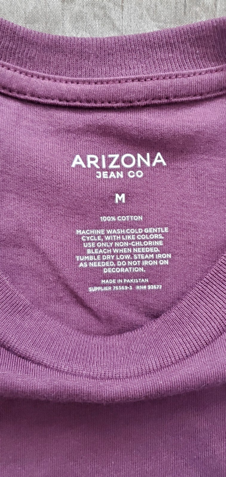 Arizona Jean co Mens High Rise High Reward Long Sleeve T-Shirt Tee 2 sided NWT gallery