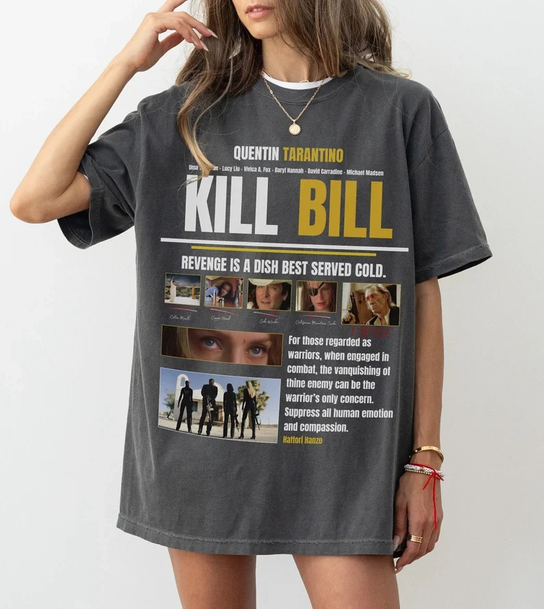 Kill Bill Movie Shirt, Unisex Retro Japanese Action Film T-Shirt gallery