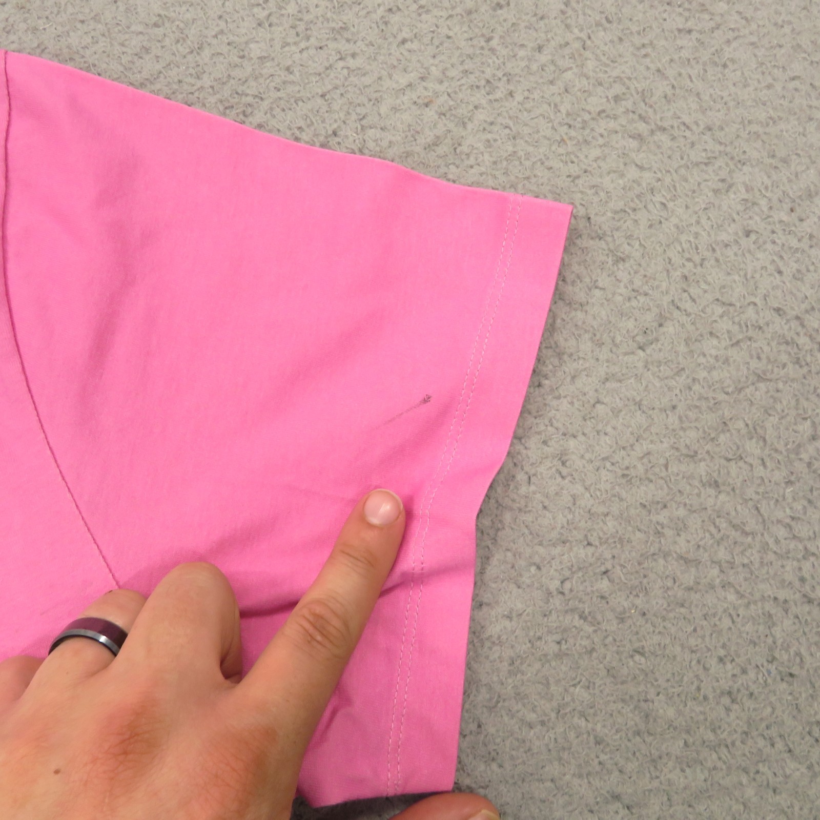 Pangaia Shirt Mens Medium Blush Hot Pink Ombre Fade Peppermint Minimalist Eco gallery