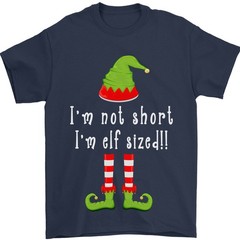 Im Not Short Im Elf Sized Funny Christmas Mens T-Shirt 100% Cotton