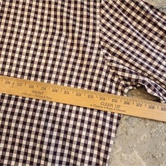 Johnston & Murphy XL Flip Cuff Long Sleeve Button Up Shirt Red White Blue Plaid