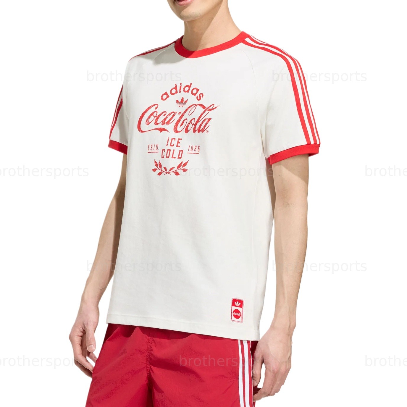 Adidas Originals X Coca Cola T Shirts Men's White Crew Neck Moderate KY2114 gallery