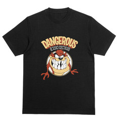 DANGEROUS WHEN HUNGRY T-Shirt | Looney Tunes Tee | Funny Tasmanian Devil Top
