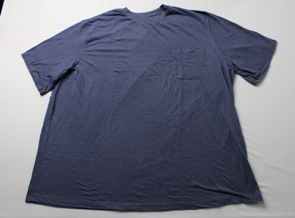 KingSize Men’s Lightweight Longer Length T-Shirt AC2 Slate Blue Size 3XL NWT