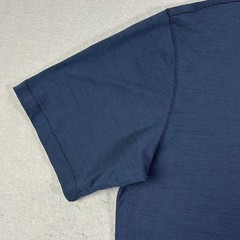 Peter Millar Excursionist Flex Performance Merino Tee Mens Medium Navy Blue Crew