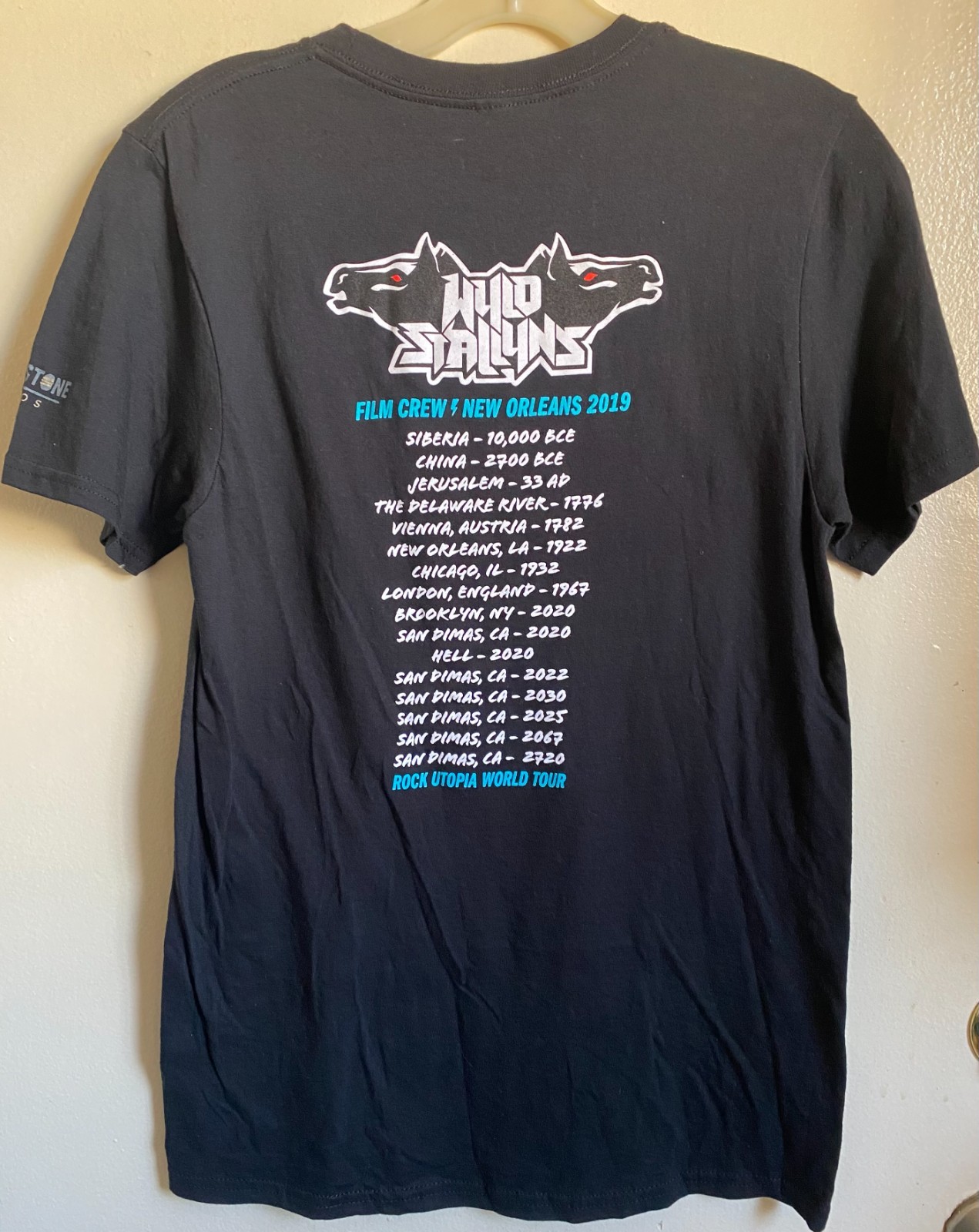2019 Bill & Ted Face the Music RARE Film Crew Only Double Sided T Shirt Small gallery