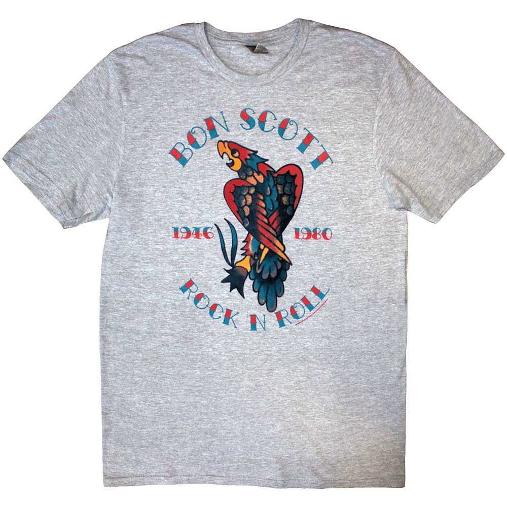 Bon Scott Rock N Roll Official T-Shirt MenS