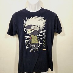 Naruto Shippuden Anime Men’s Official Licensed Kakashi Blue T-Shirt Size M (55)