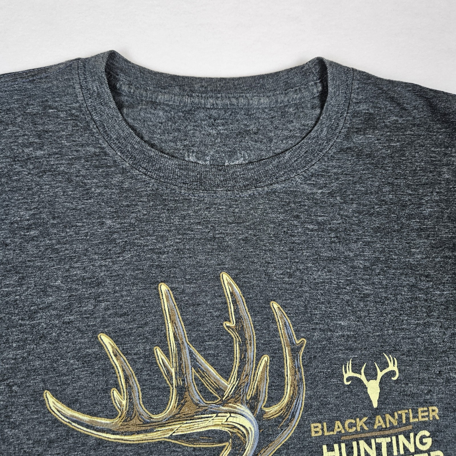 Black Antler Hunting T-Shirt Mens M Too Tough To Quit Gray Legendary 52 Outdoor gallery
