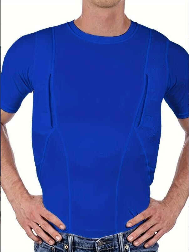 Explosive Man's T-shirt Concealed Hidden Holster Tactical Invisible Carry Tops gallery