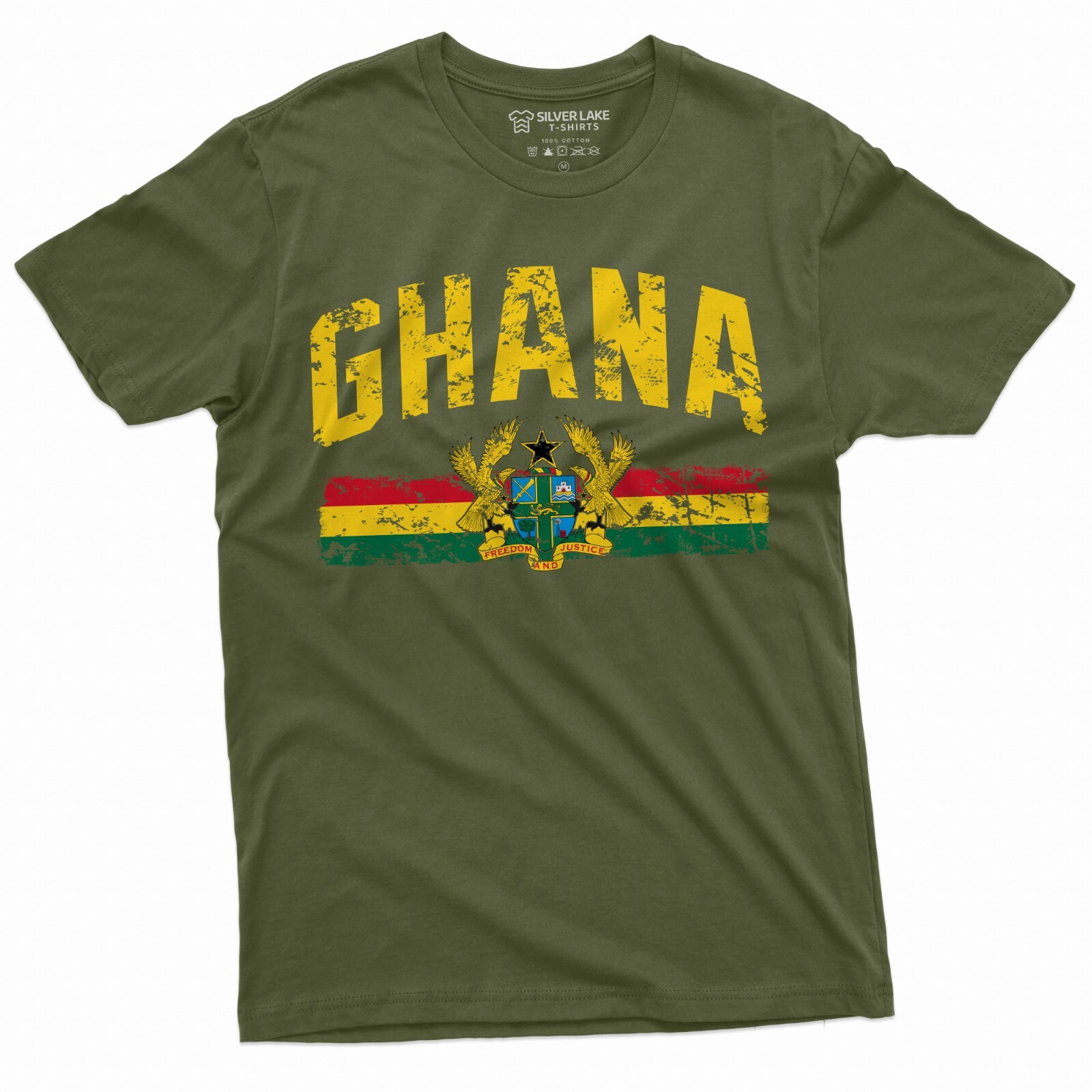 Men's Ghana T-shirt Gaana Adehyeman Patriotic Tee Shirt Country Nationality Gift gallery