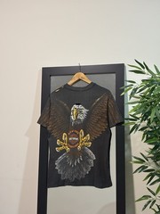 Vintage 1993 Harley Davidson Eagle Tshirt M Faded Trashed