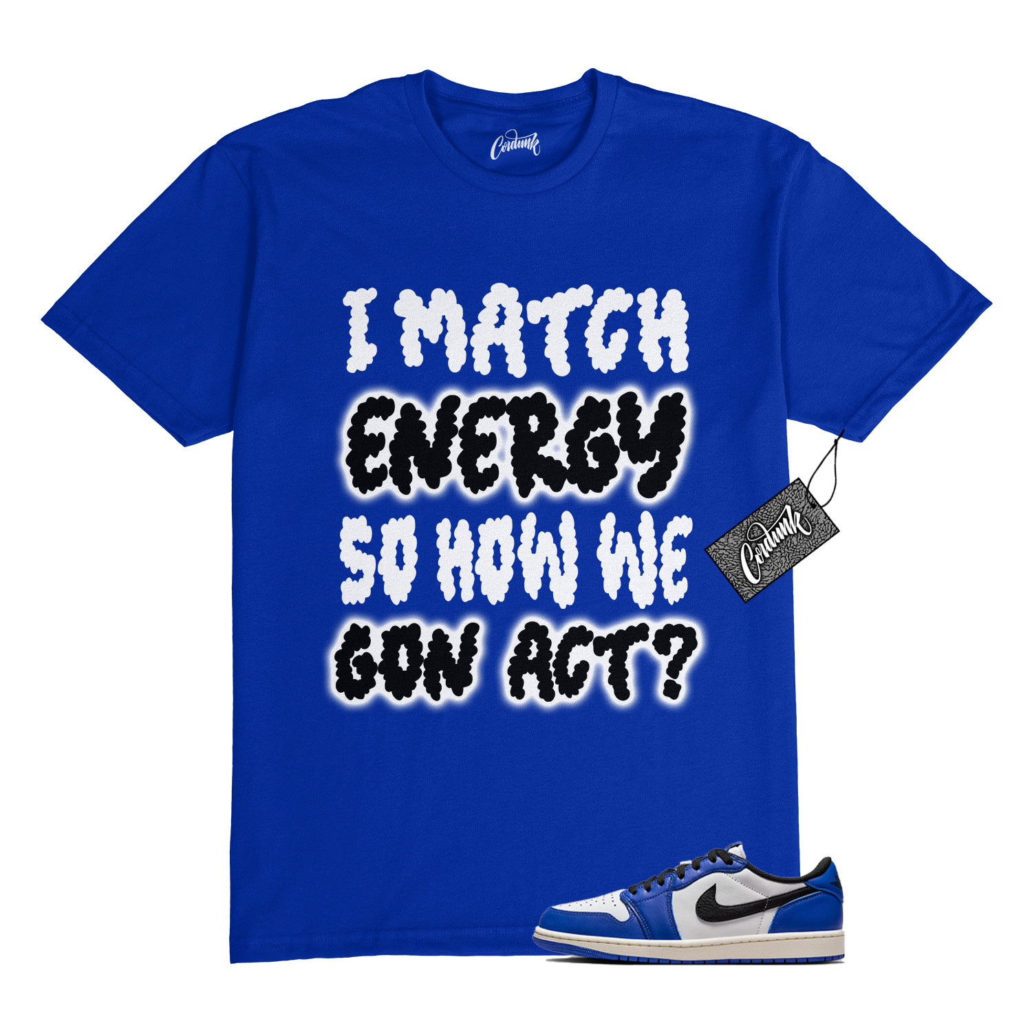 1 Low Game Royal Blue White Black 2024 T Shirt to Match MATCH gallery