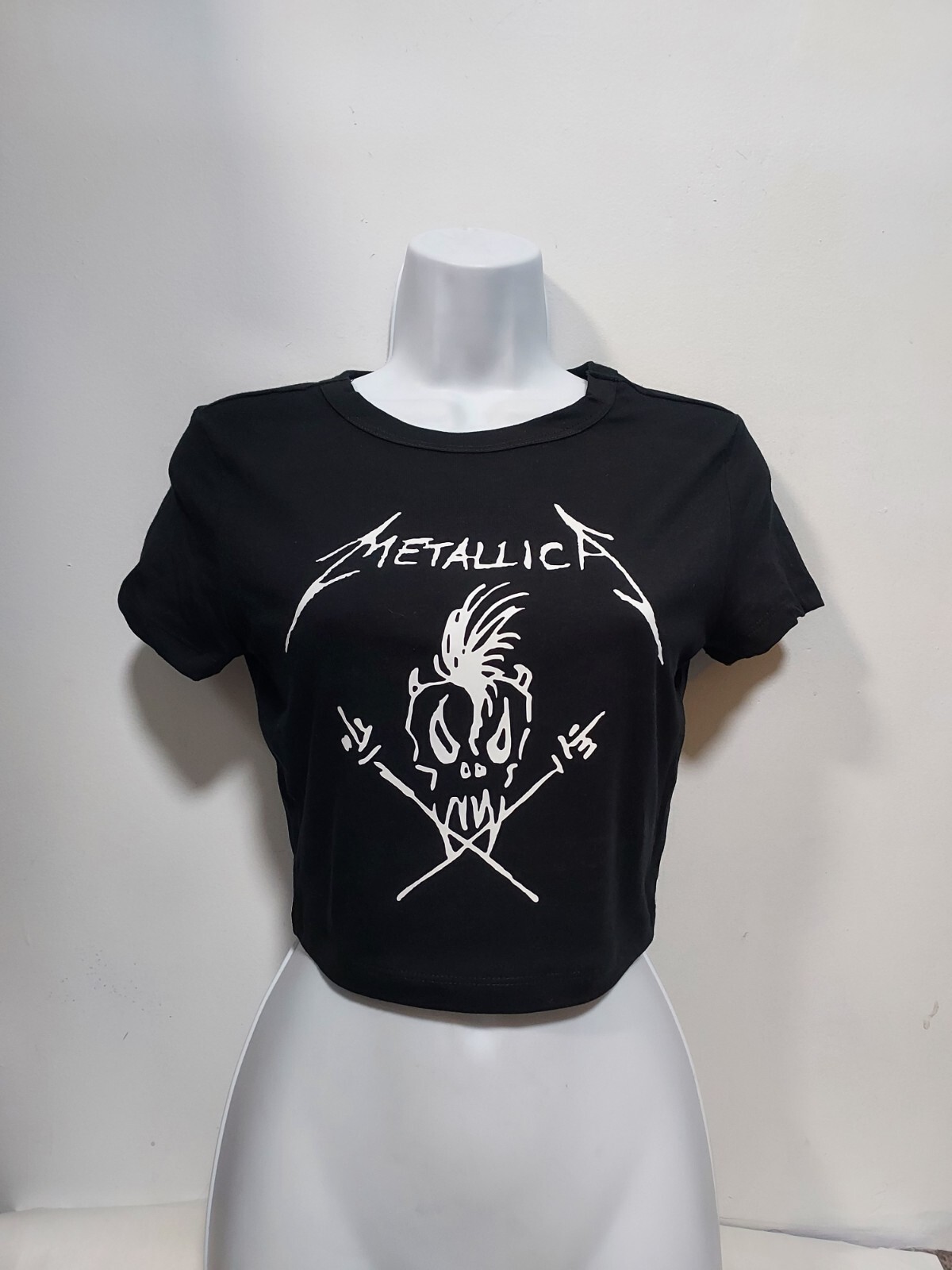 Metallica Baby Tee METALLICA crop Top Metallica Cropped Shirt Womens Pick Size gallery