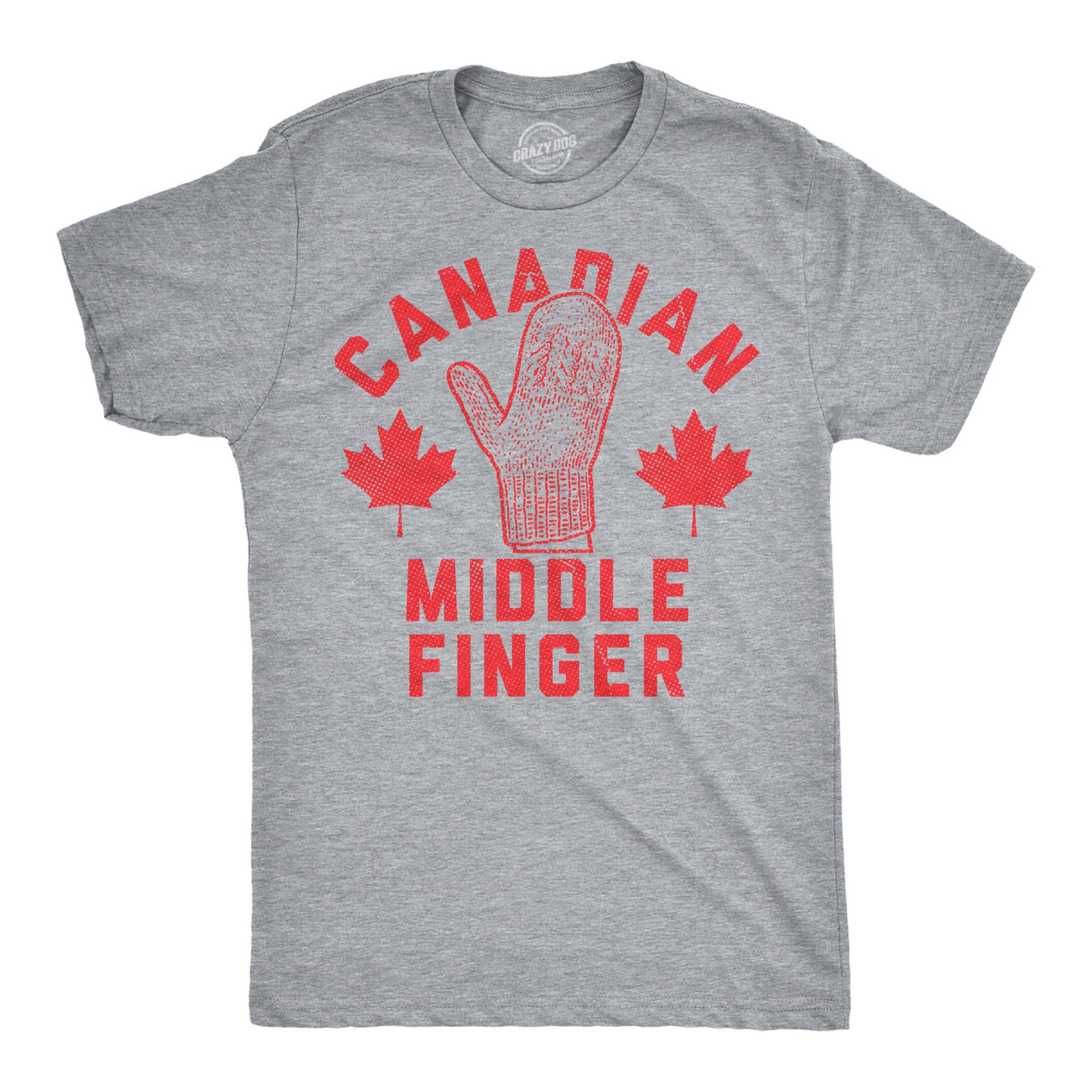 Mens Funny T Shirts Canadian Middle Finger Sarcastic Snow Gloves Graphic Novelty gallery