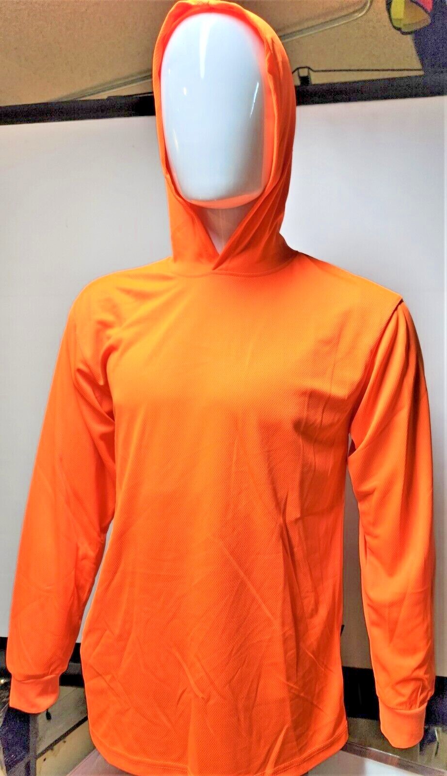 Hi Vis Long Sleeve Safety Shirt With Hoodie, Quick Dry Polyester Birdeye mesh gallery