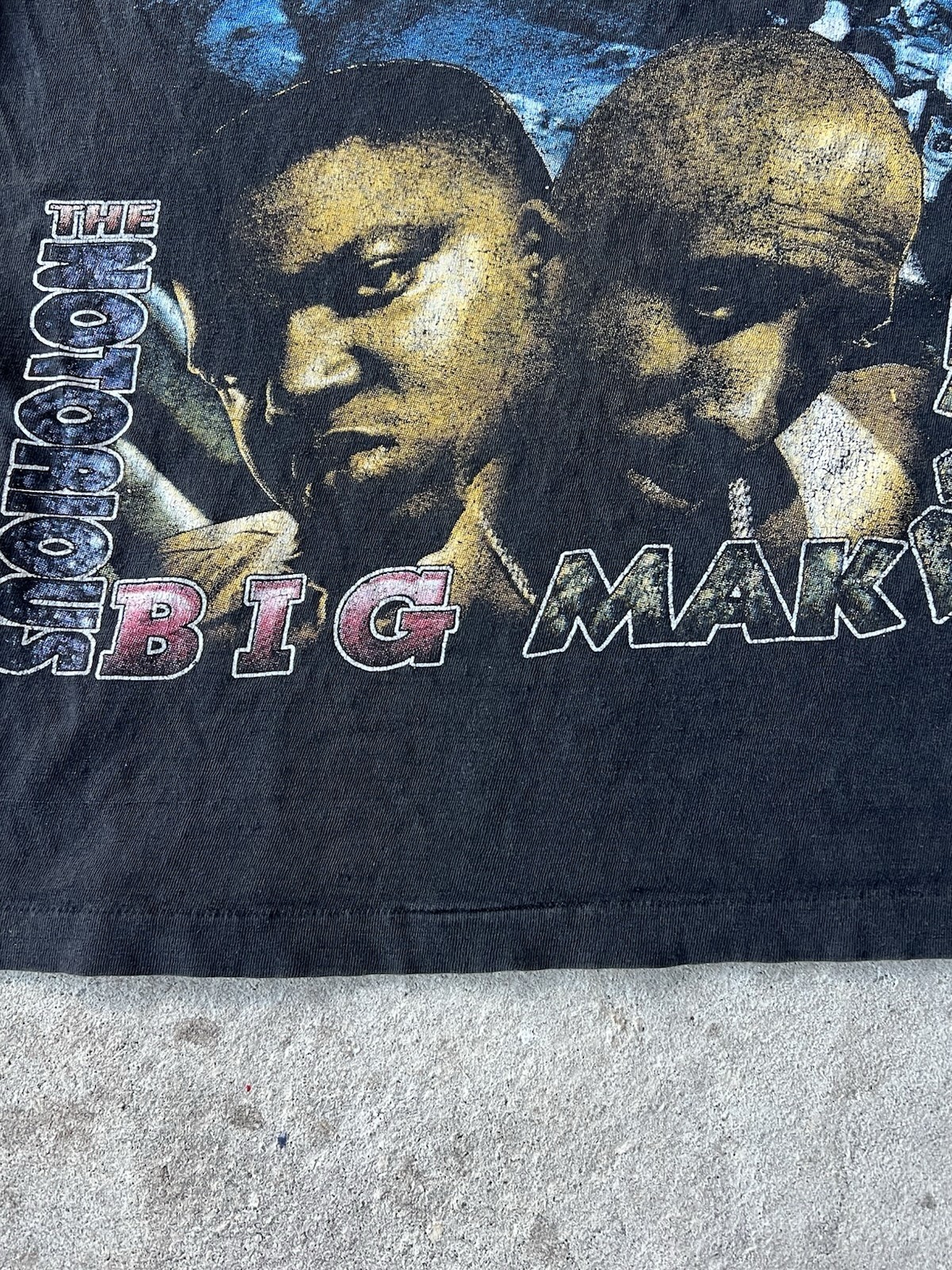 Vintage 90s black Tupac And Biggie Stop The Violence Rap Tee Single Stitch gallery