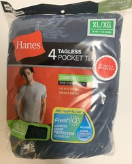 Hanes 4 pack Men’s Pocket Ts Cotton T-Shirt Tagless Crew – SI