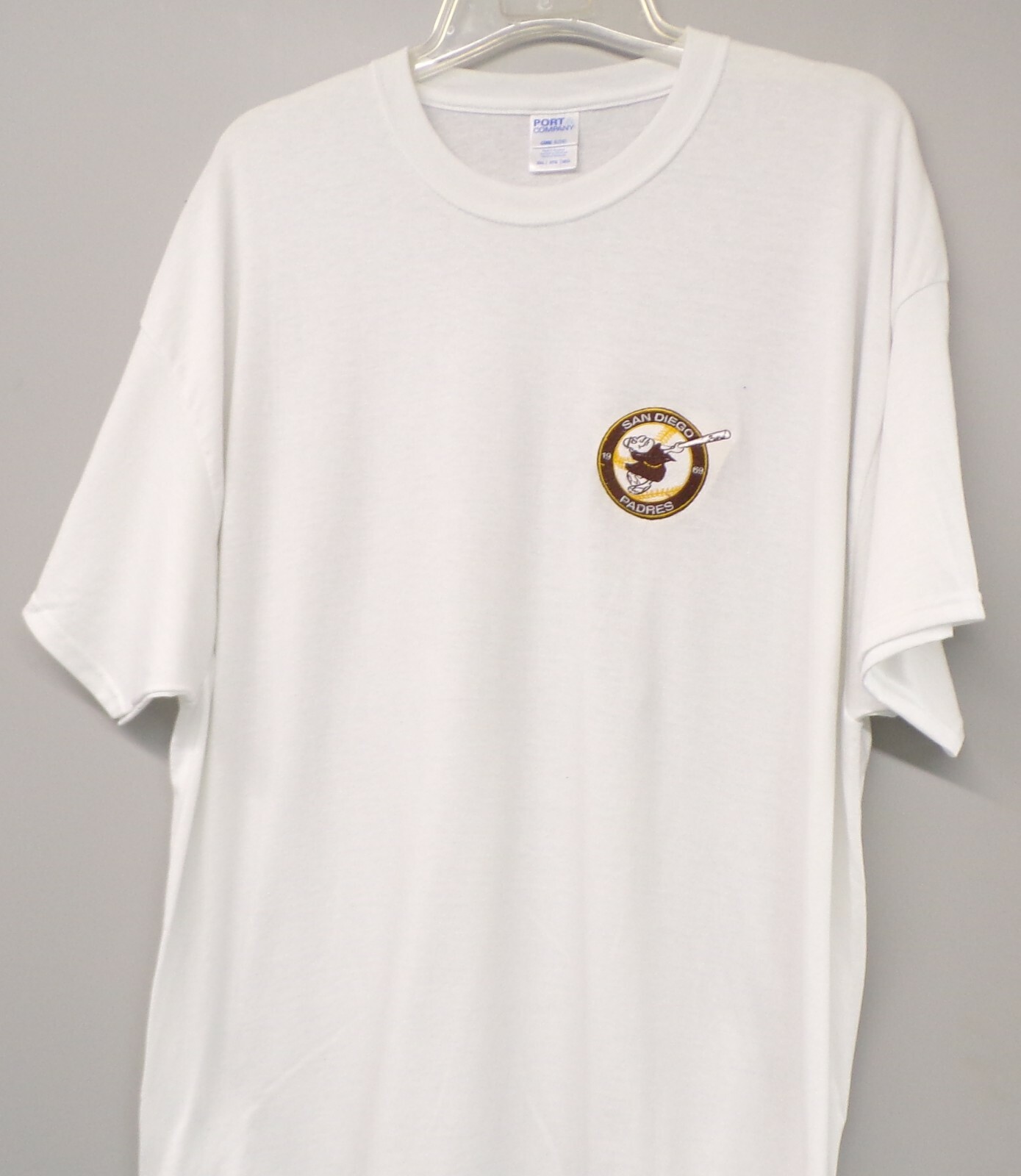 San Diego Padres 1969-1984 Swinging Friar Embroidered T-Shirt S-6X, LT-4XLT New gallery