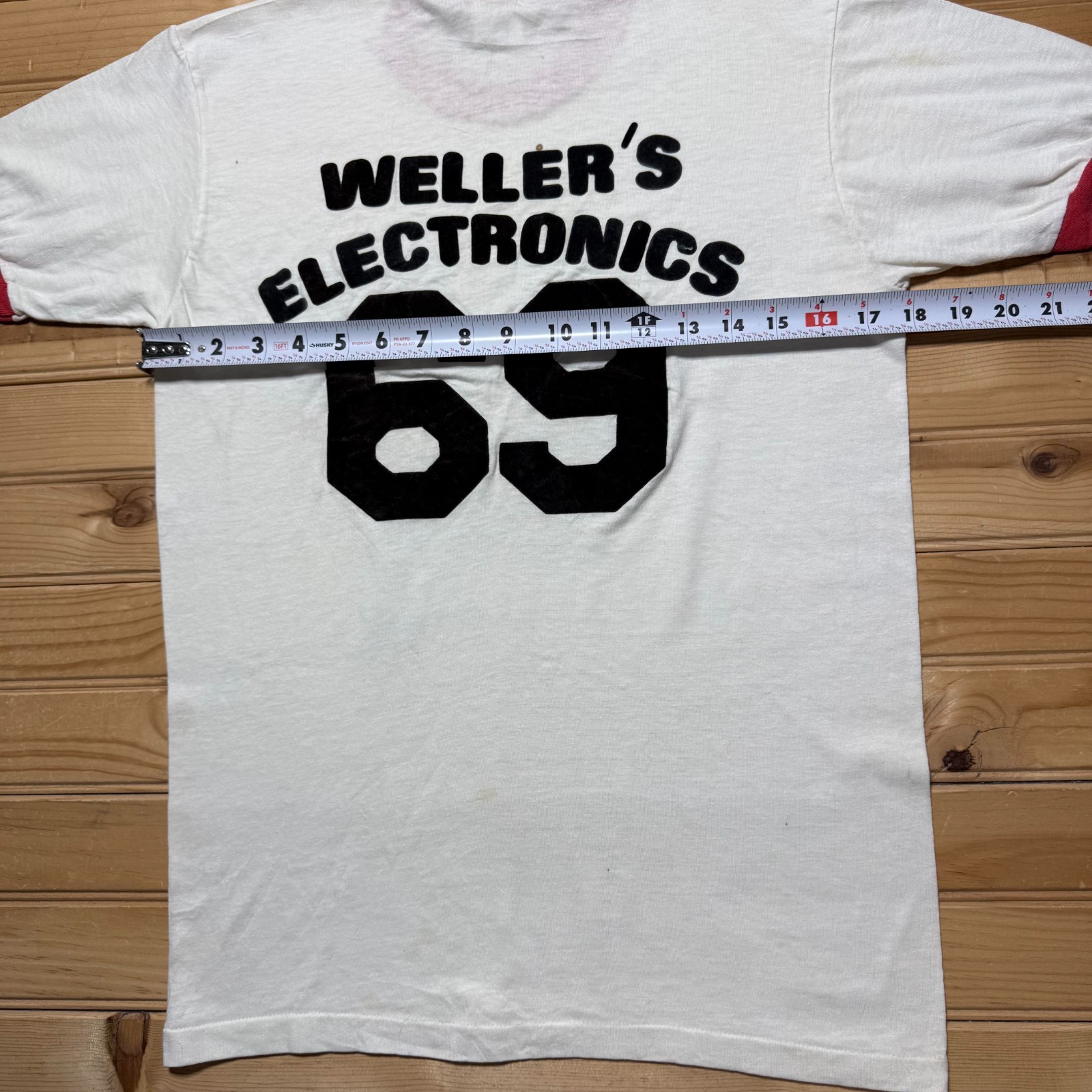 Vintage 70s Merced Girls Softball League Weller's 69 Ringer T-Shirt - Medium gallery