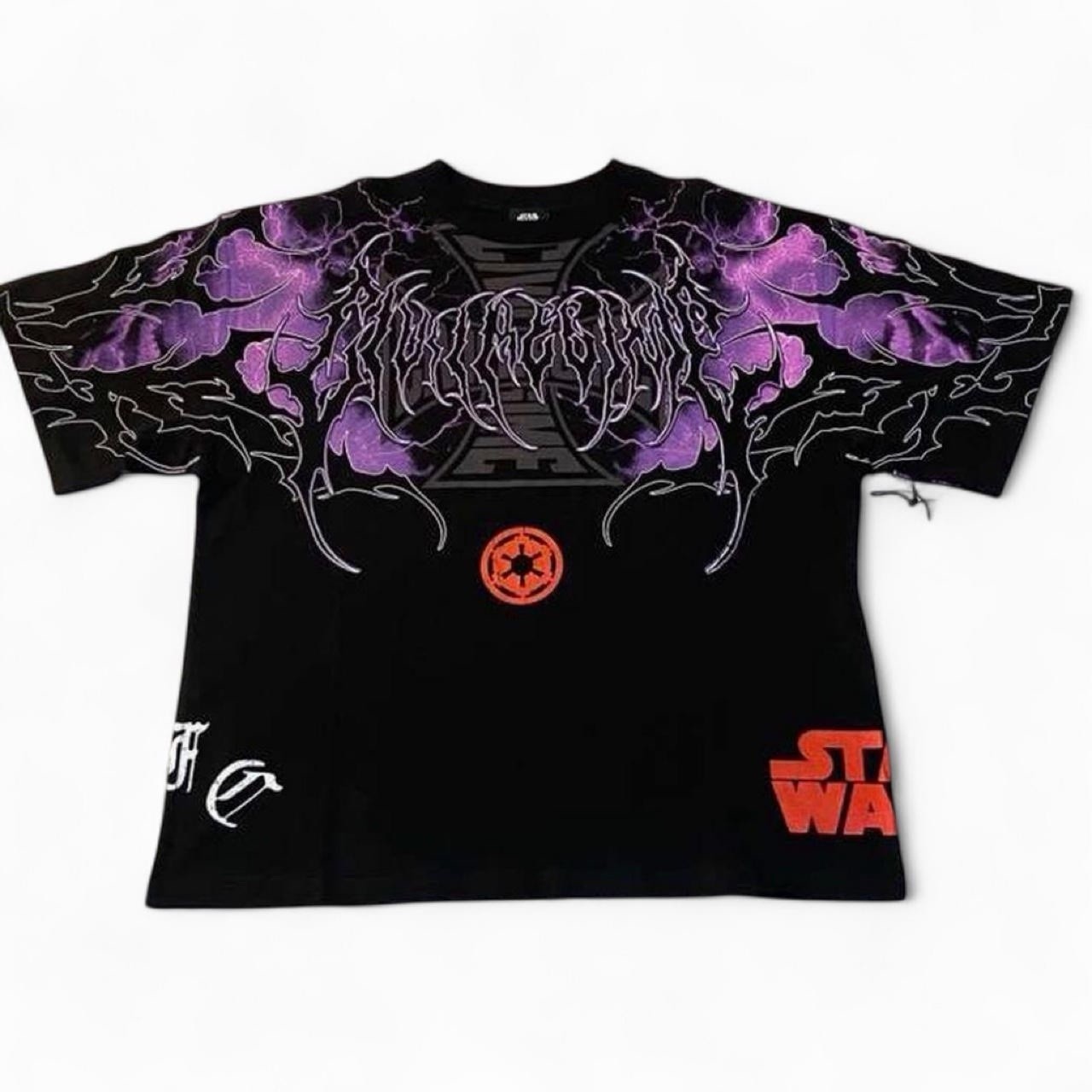 Men’s Size Medium Oversized Civil Regime,Darth Vader Black T-Shirt gallery