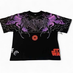 Men’s Size Medium Oversized Civil Regime,Darth Vader Black T-Shirt