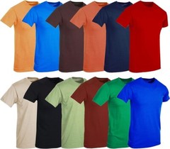 Men’s T-shirts asserted colors 12 p k in famous brand bag