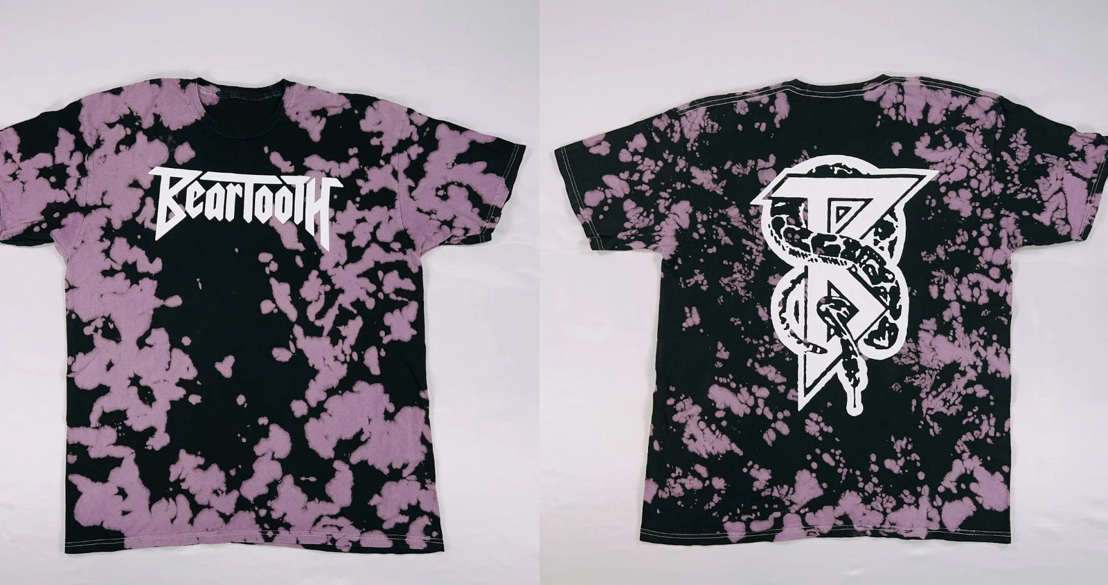 BEARTOOTH Band Reprint Polyester Snake Logo All Over Print T Shirt Size S-5XL