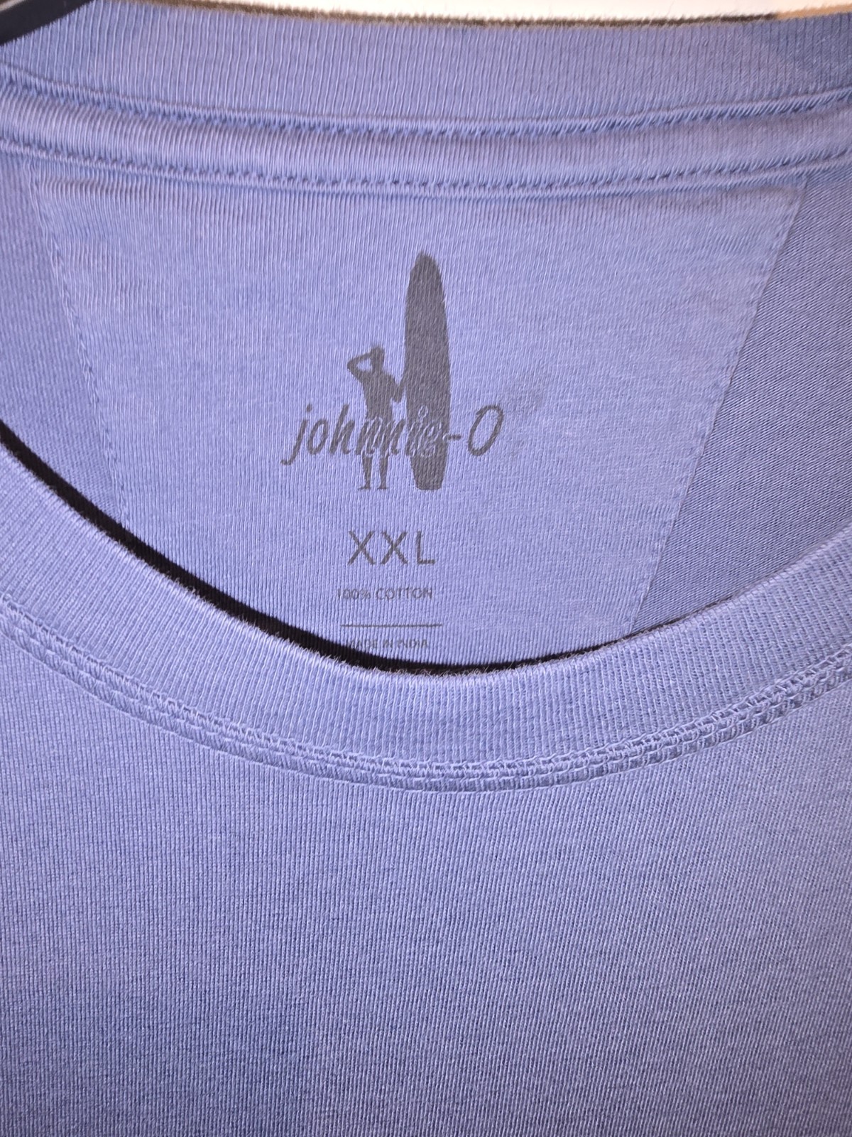 Johnnie-O Mens Crew Neck Pocket T-shirt Color Wake(Blue) NWT gallery