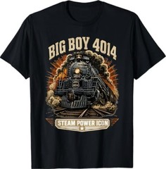 Big Boy 4014 Steam Engine Locomotive Train Vintage Railroad T-Shirt