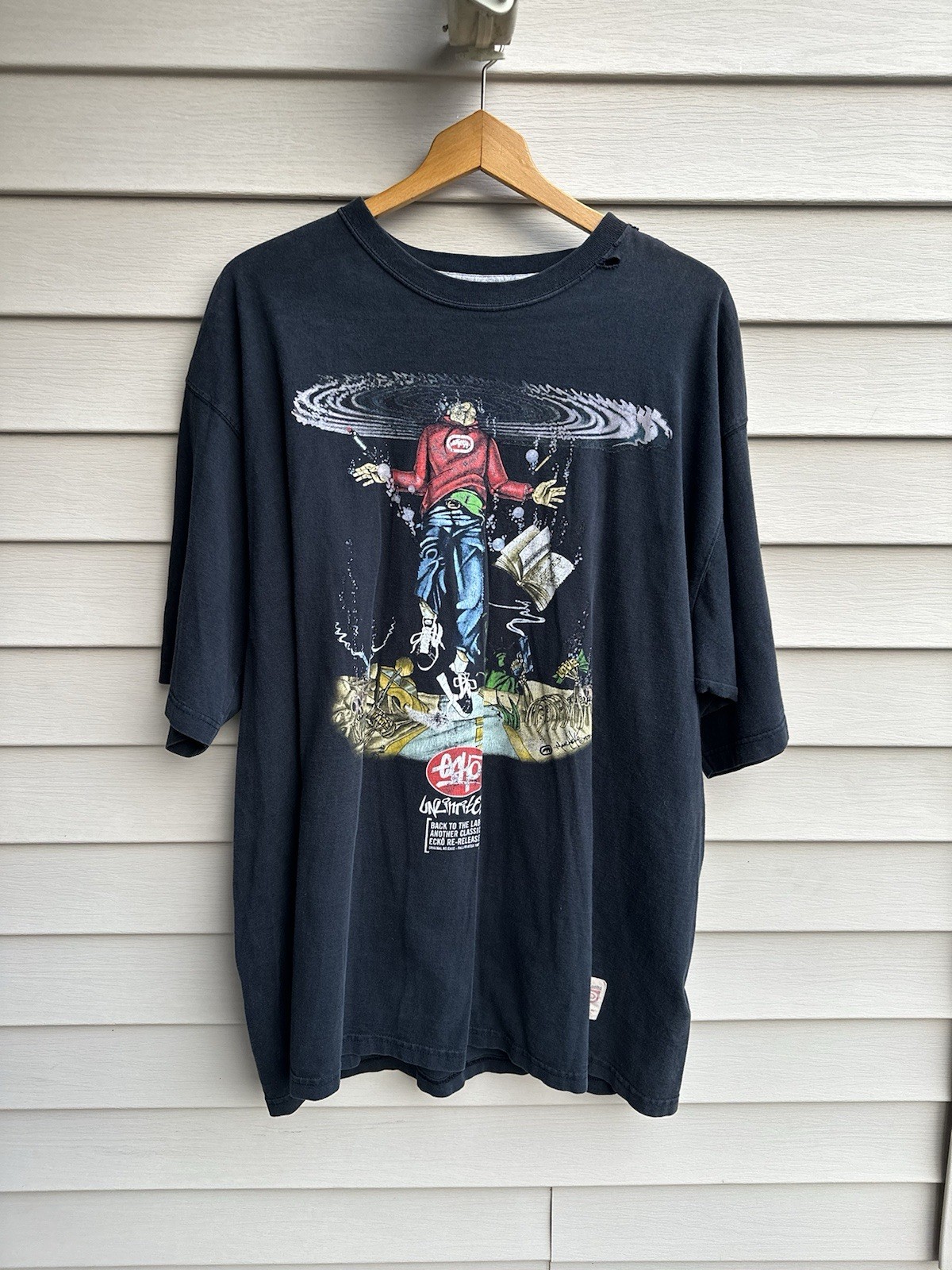 RARE Vintage 1997 Marc Ecko Unltd Fall/Winter Collection Graffiti Shirt XXL gallery