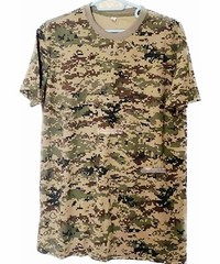 Original Ethiopia Army Republic Guard Pixelated Camouflage Uniform T Shirt