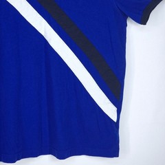 Tommy Hilfiger Colorblock Spellout Logo T-Shirt Men Large Blue 1990s Inspired