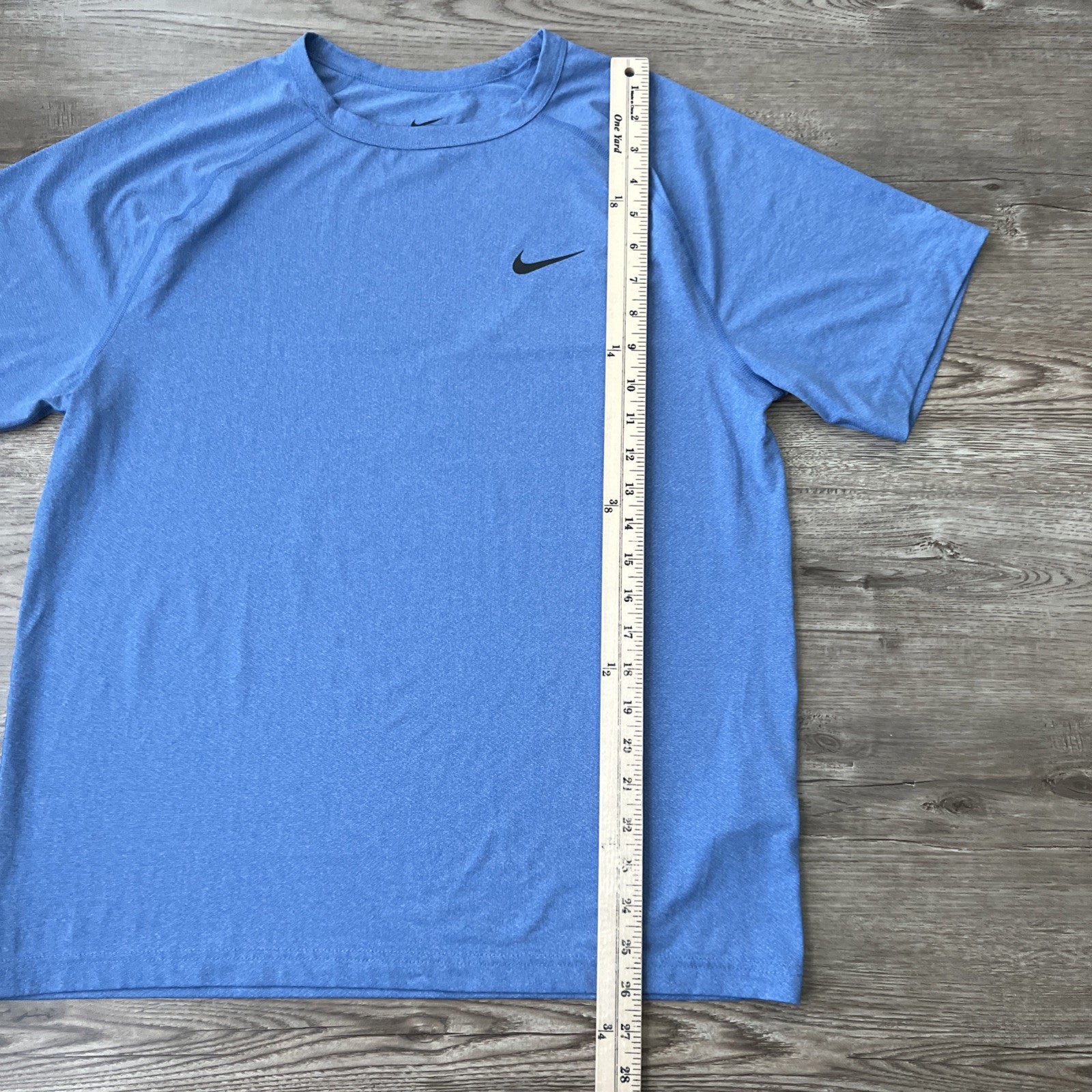 Nike Dri FIT Training T Shirt Mens M Blue Raglan Sleeve Performance Stretch gallery